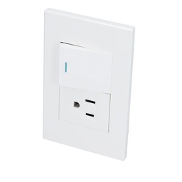 [FLL1626] Dubai Combination switch plate: 1 switch - 1 receptacle