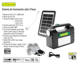 [FLL1645] Sistema de iluminación solar 9W LION