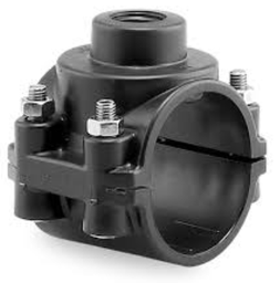 [FLLC1650] 110x1½" Plastic Pipe Clamp on Saddle