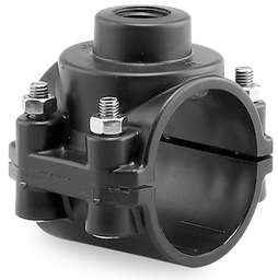 [FLLC1655] 160x1½" Plastic Pipe Clamp on Saddle