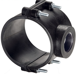 [FLLC1674] 75x1½" Plastic Pipe Clamp on Saddle