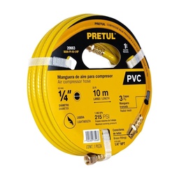 [FLL1856] Manguera de PVC PRETUL para compresor 10m 1/4"