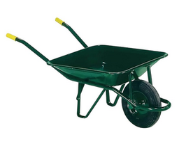 [FLL1876] Green Metal Wheelbarrow