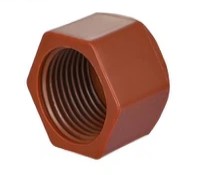 [FLL1936] 1" brown hexagonal plug