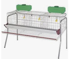 [FLL1973] Jaula tradicional para 12 gallinas, con 3 compartimentos
