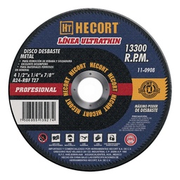 [FLL2047] Disco de desbaste de metales 4½"x1/4"x7/8" HECORT