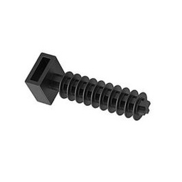 [FLLC2381] 8mm black PA wall Plug