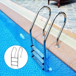 [FLL2816] 3-Steps In-Ground Stainless Steel Step for Indoor/Outdoor Pool