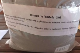 Humus de lombriz 100% concentrado