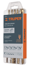 [FLL205] TRUPER 6 pc. drill bill set